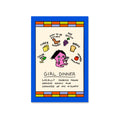 Postcard - Girl Dinner