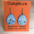 Graphite Florals Small Earrings