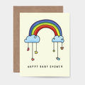 Happy Baby Shower Rainbow Greeting Card