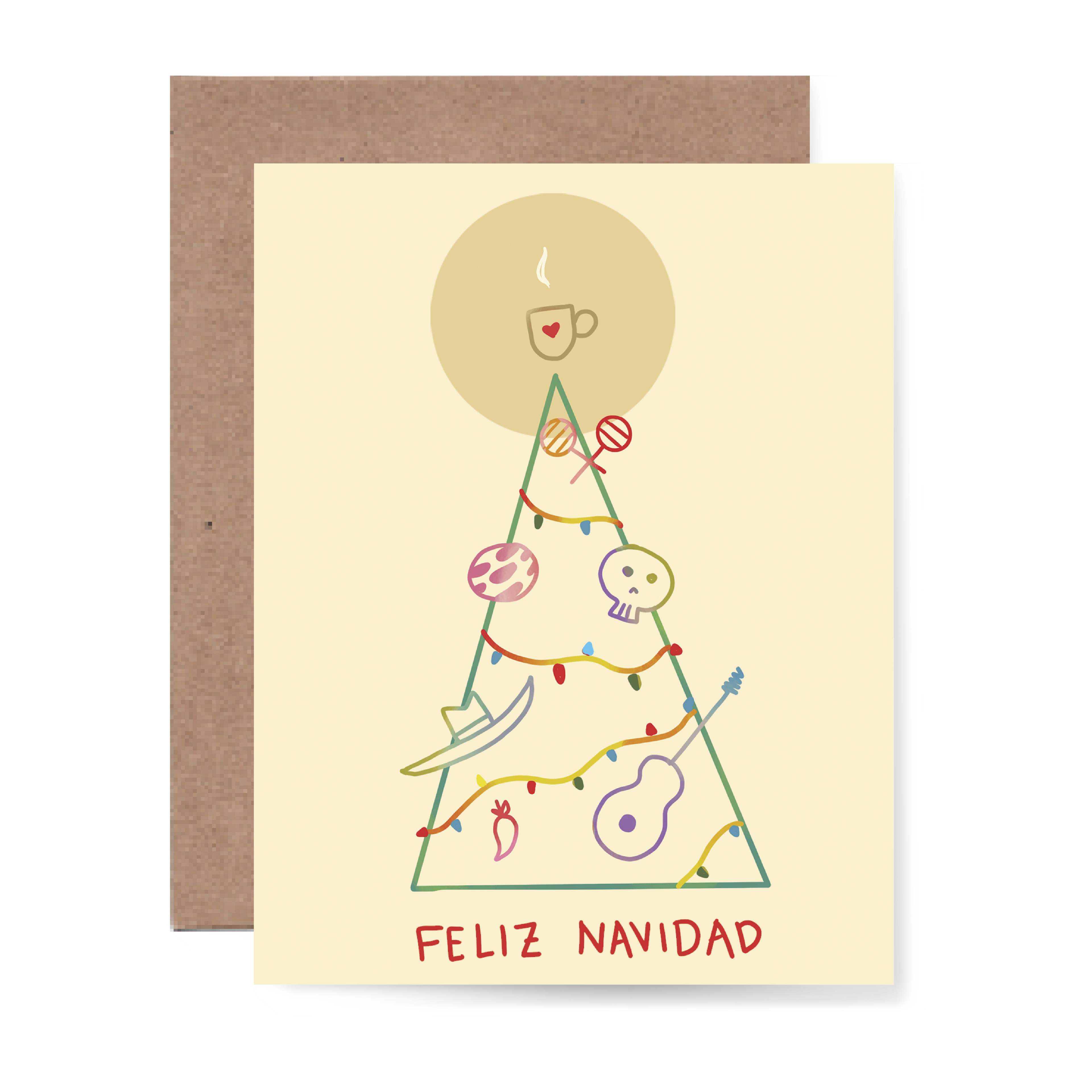 Feliz Navidad Tree Greeting Card