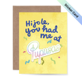 Hijole, you had me at Pupusas Sticker Card