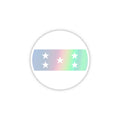 Honduras Holographic Round Sticker