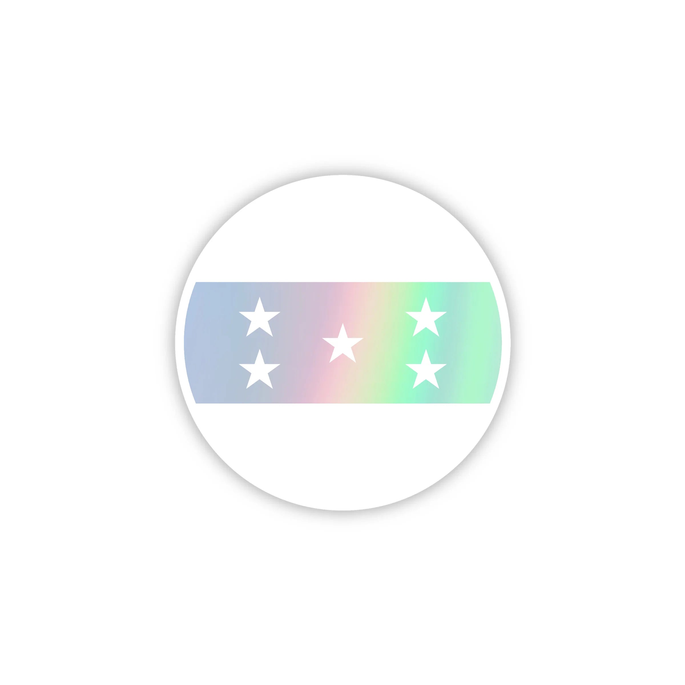 Honduras Holographic Round Sticker
