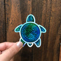 Hawaiian Green Sea Turtle (Honu) Holographic Sticker