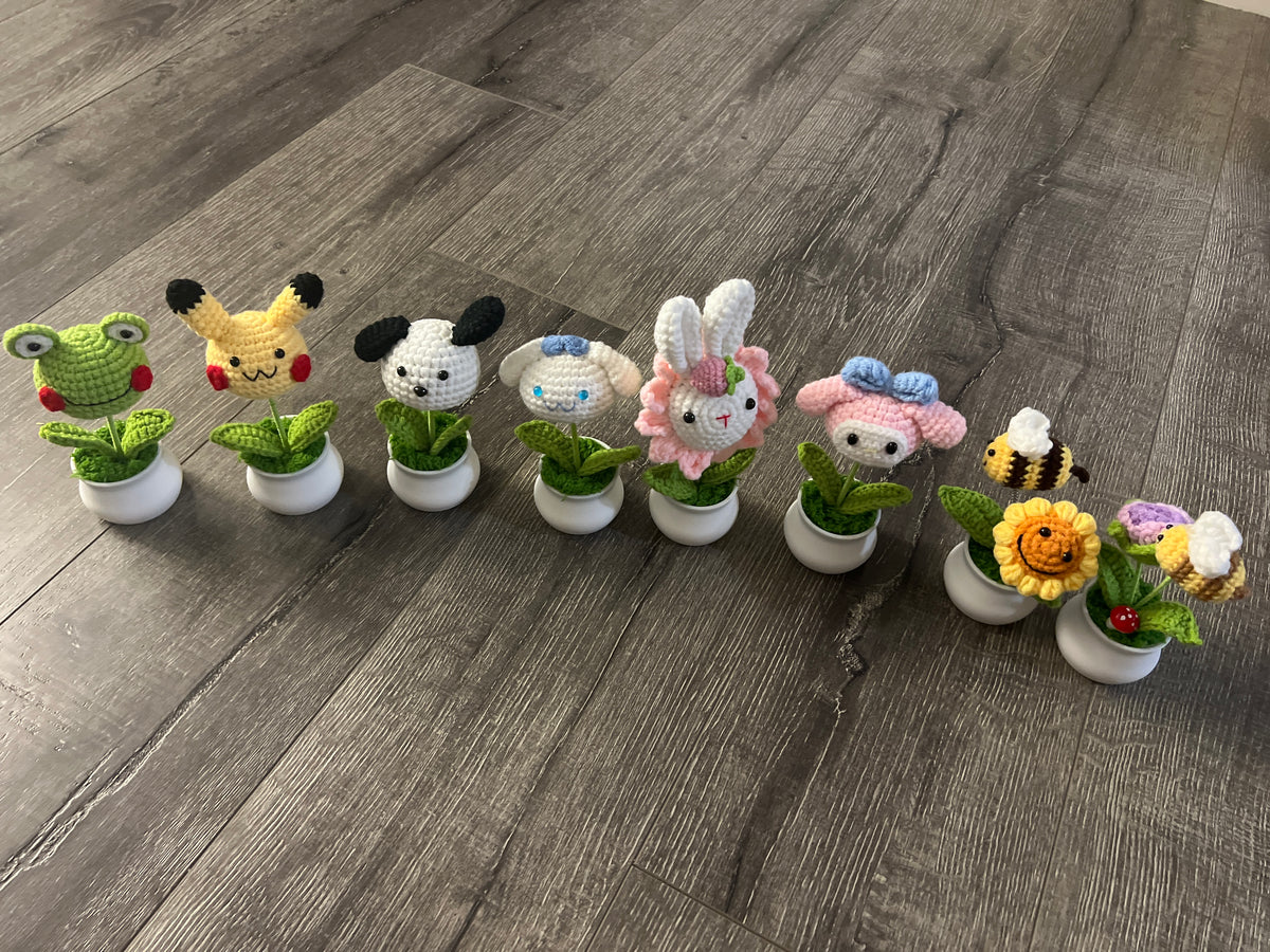 Crochet Cartoon Pot