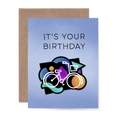 It's Your Birthday Abstract Bike Sticker Card