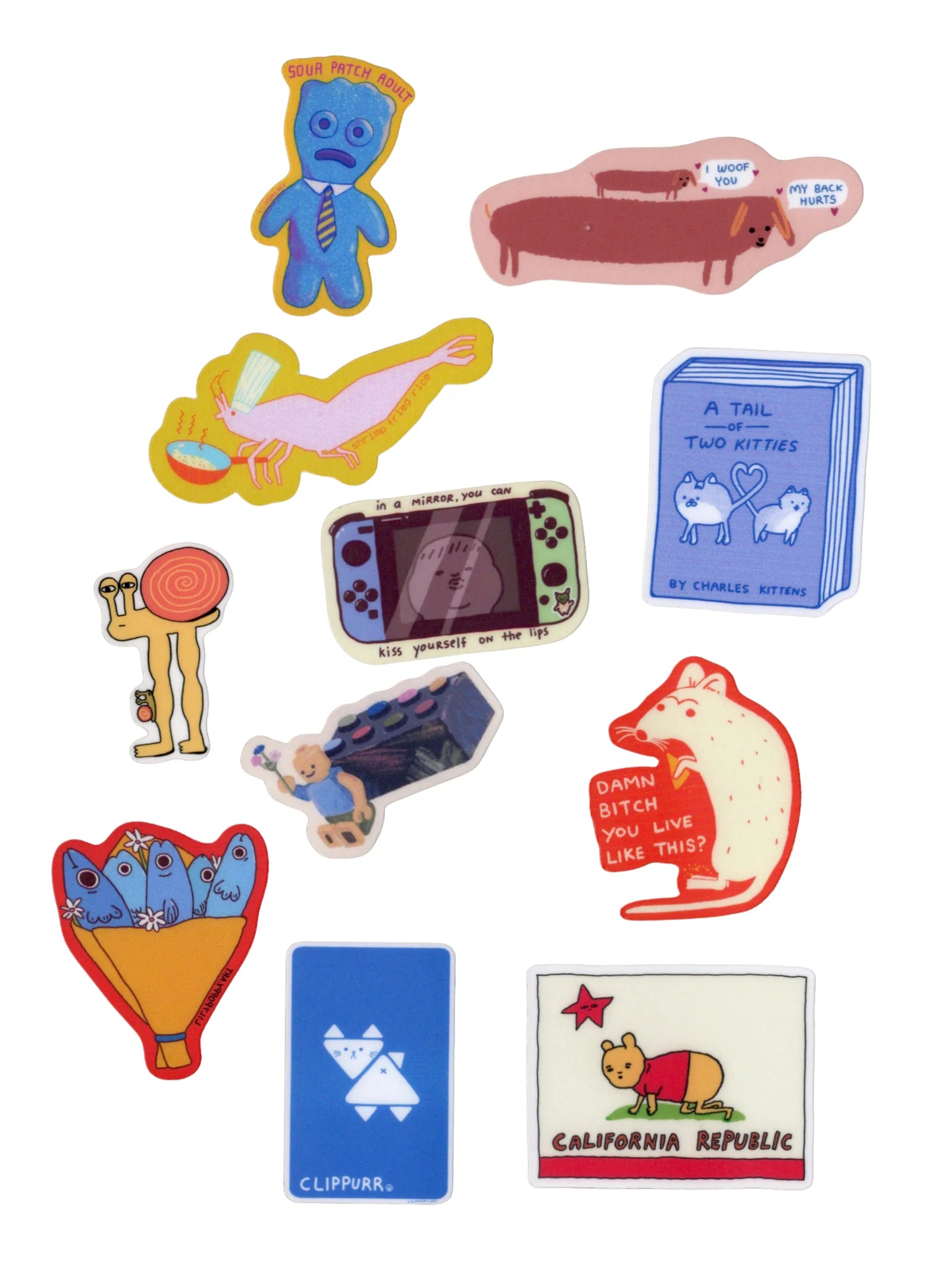 Mystery mini sticker pack