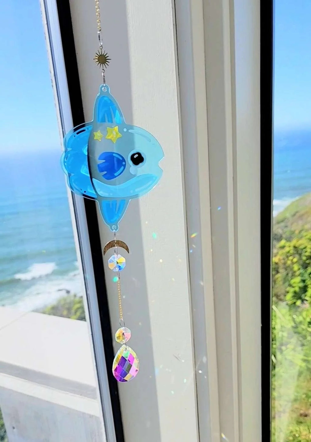 Sunfish Crystal Suncatcher