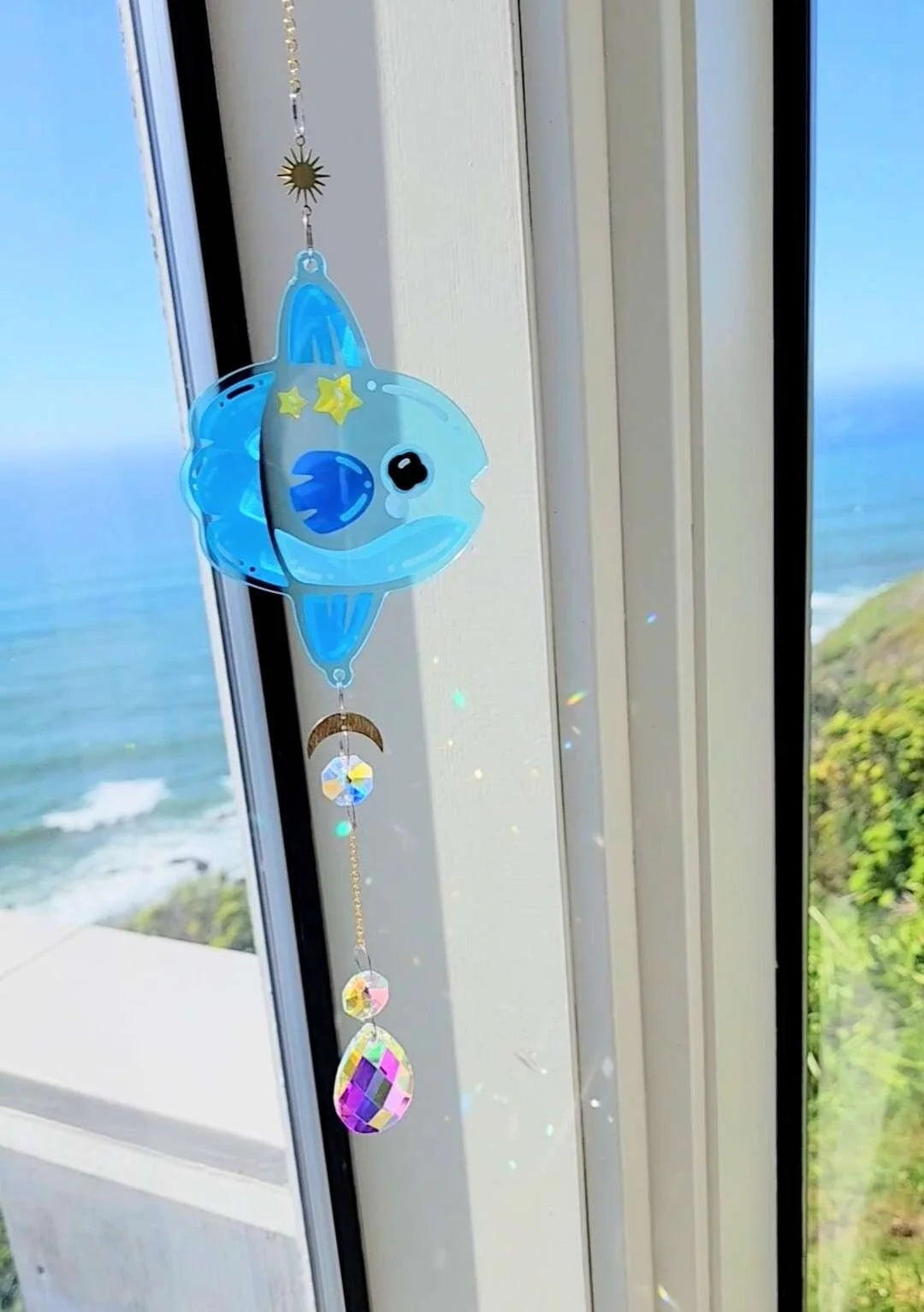 Sunfish Crystal Suncatcher