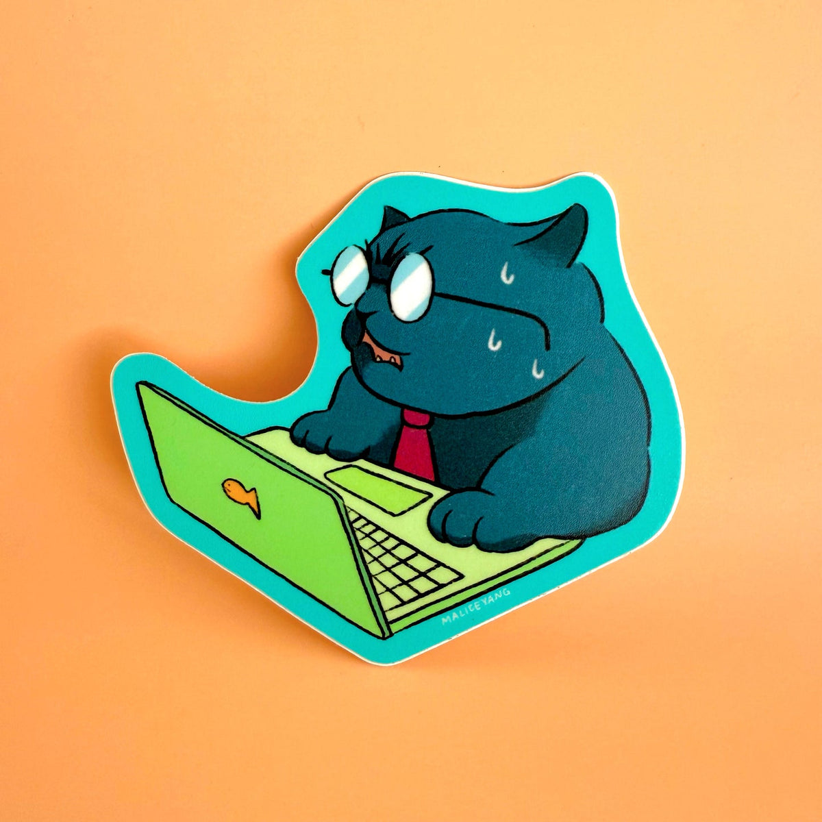 Oh No Waterproof Vinyl Sticker