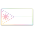 Philippines Flag Holographic Sticker