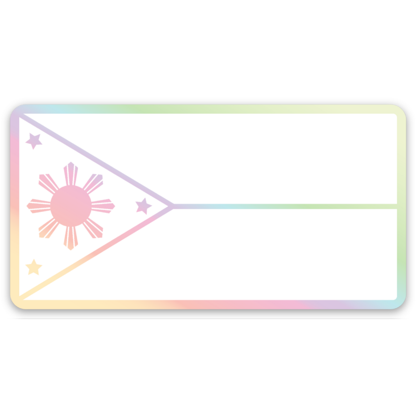 Philippines Flag Holographic Sticker