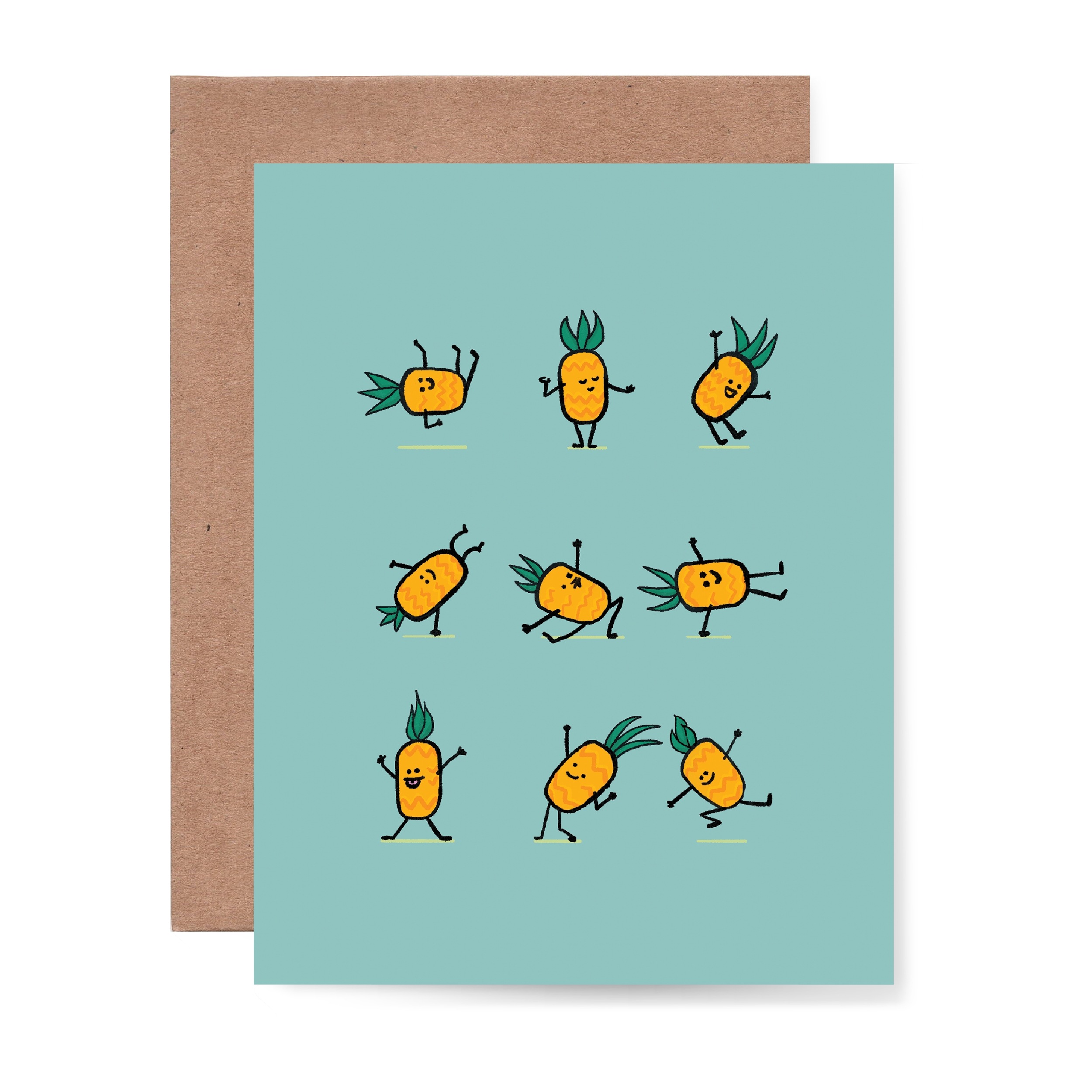 Pineapple Pattern Card