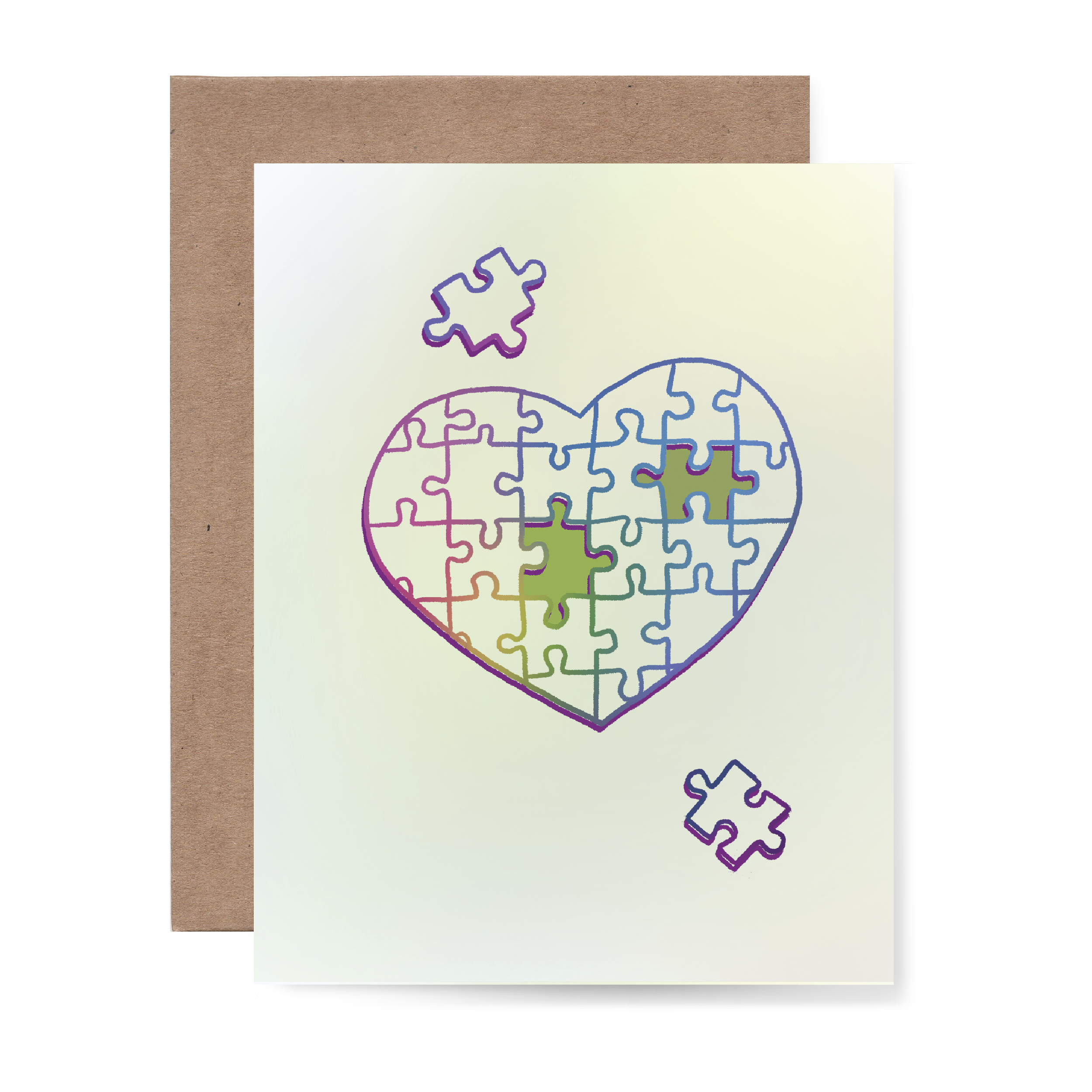 Heart Puzzle Card
