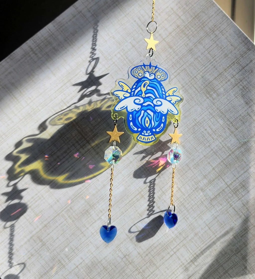 Angel Fish Crystal Suncatcher