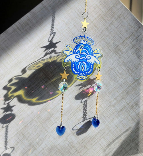 Angel Fish Crystal Suncatcher