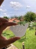 Shaka White Sticker