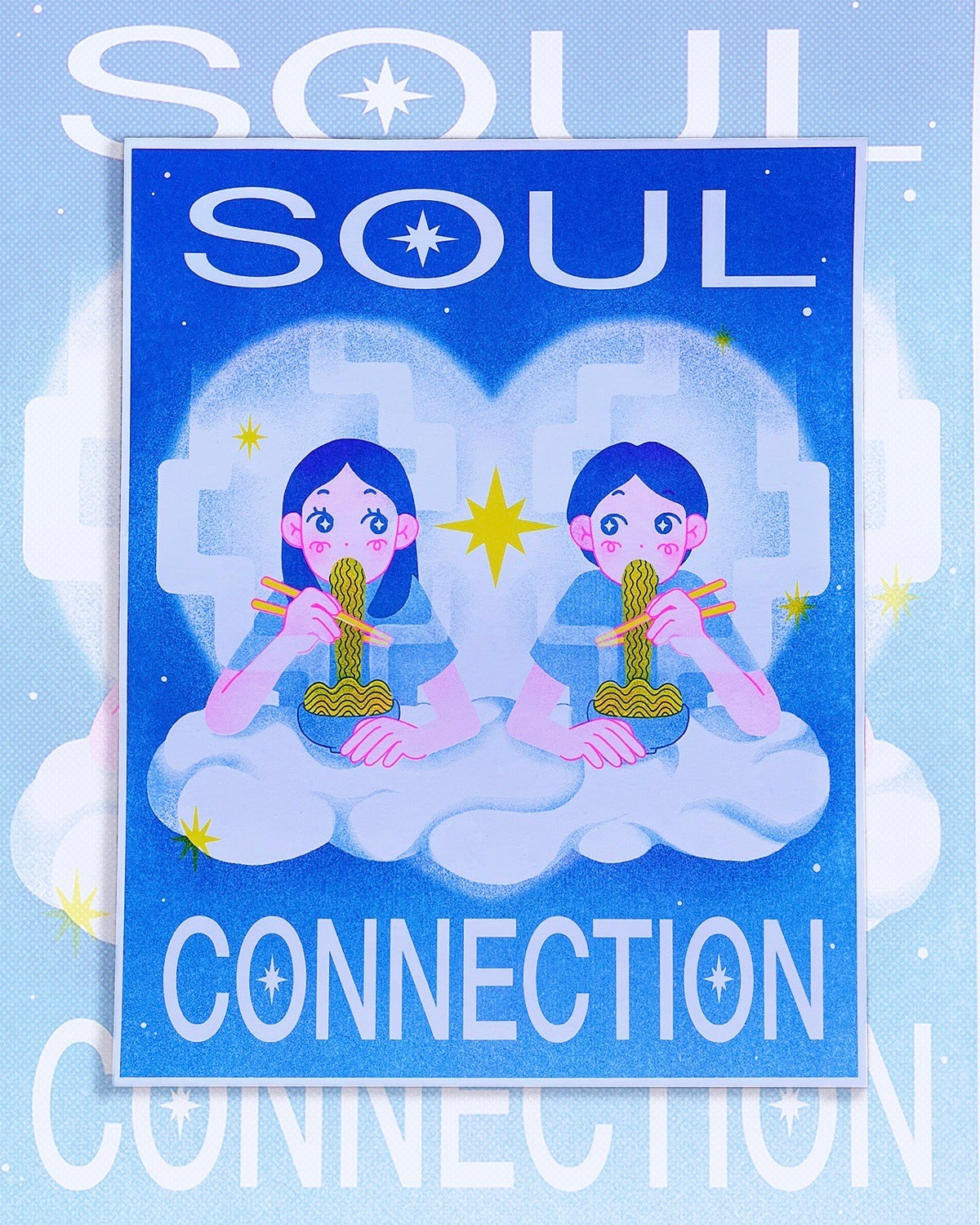 Soul Connection - Risograph Print