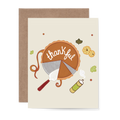 Thankful Thanksgiving Pie Greeting Card