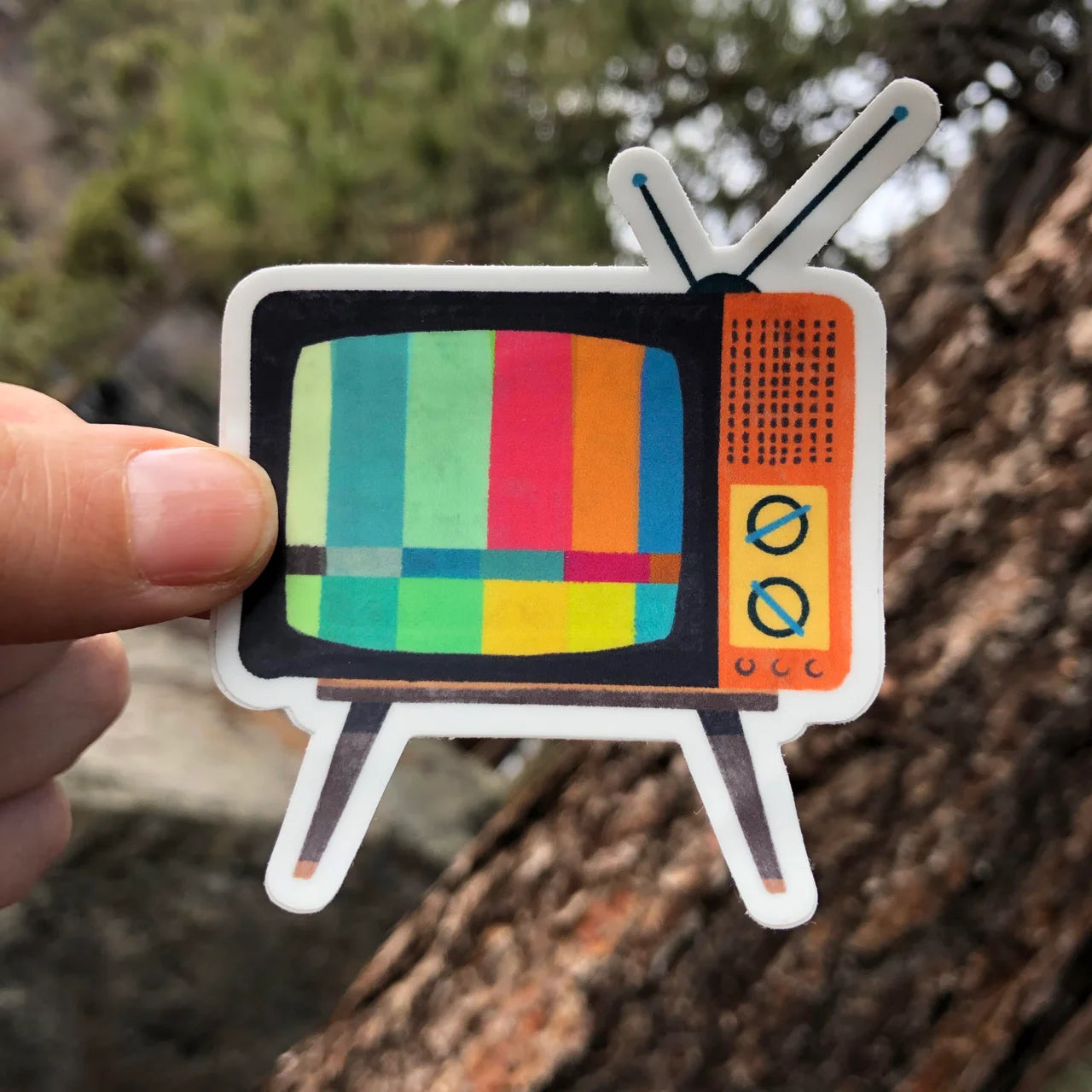 Retro TV Television Sticker