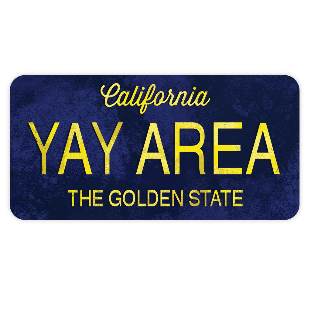 Yay Area CA License Plate