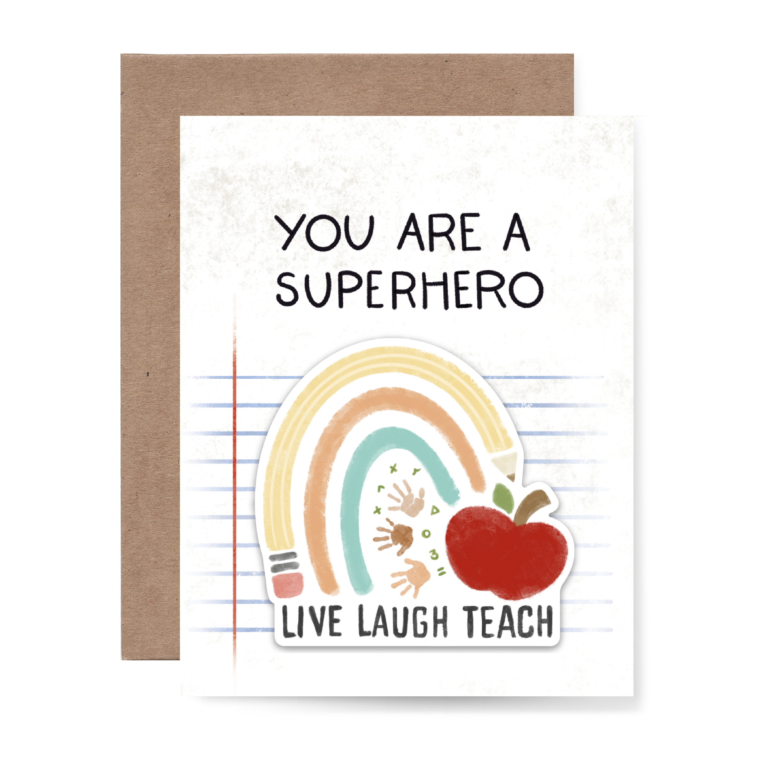 You are a super hero Sticker Card